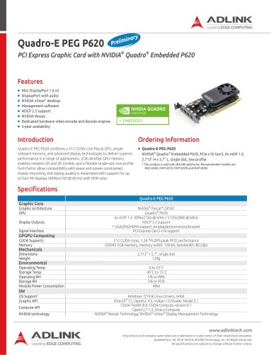 Quadro-E PEG P620