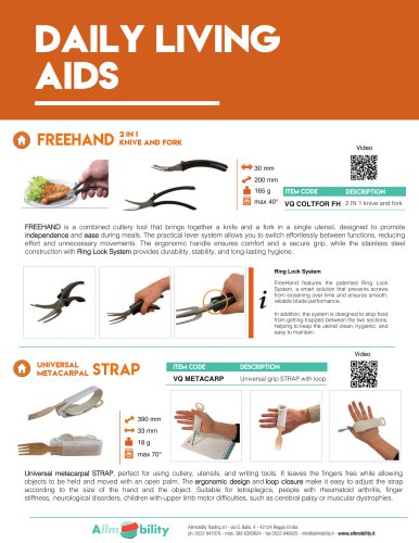 ADL Daily living Aids