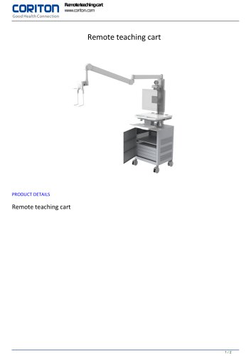 Remote teaching cart