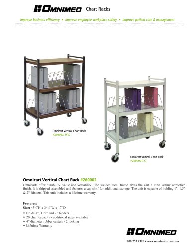 Omnicart Vertical Chart Rack #260002