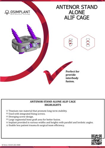 ANTENOR STAND ALONE ALIF CAGE