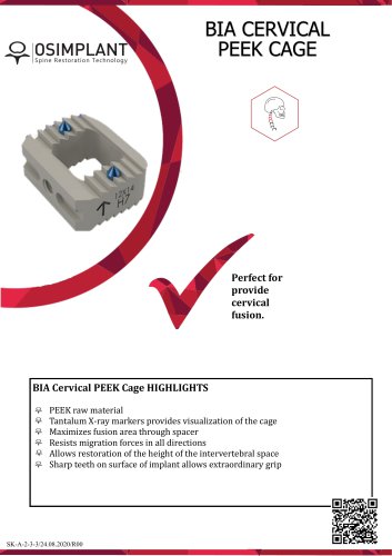 BIA CERVICAL PEEK CAGE