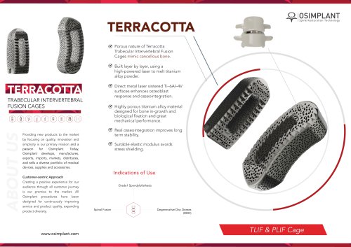 TERRACOTTA 3D Printed Cage System Datasheet