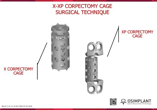 X-XP Mesh Cage Surgical Technique