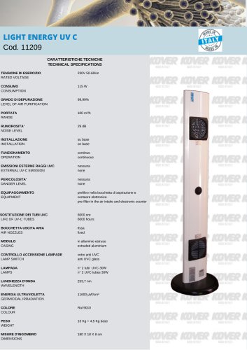 LIGHT ENERGY UV C 11209