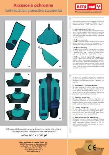 Anti-radiation protective accessories