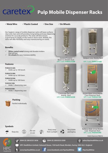 Pulp Mobile Dispenser Racks