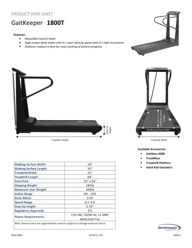 GaitKeeper 1800T