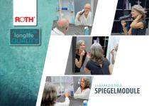 Spiegelschränke mit Schrägfront Alu Module