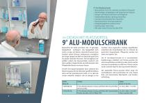 Spiegelschränke mit Schrägfront Alu Module - 4