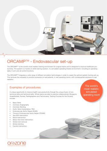 ORCAMPTM - Endovascular set-up