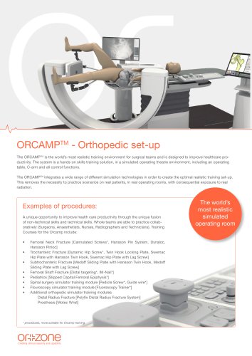 ORCAMPTM - Orthopedic set-up