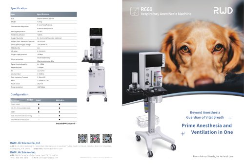 R660 Respiratory Anesthesia Machine