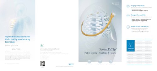 Brochure of PEEK Sternal Fixation System