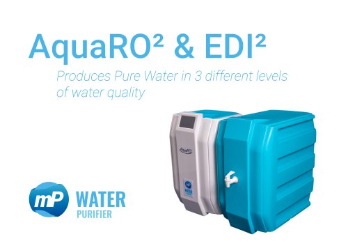 Water Purification System AquaRO&sup2; & EDI