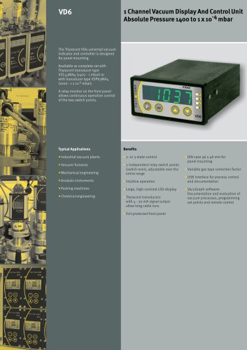 VD6S2 vacuum display and control unit