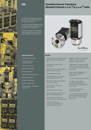 VSI vacuum transducer cold cathode