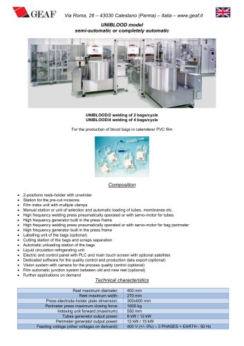 UNIBLOOD model