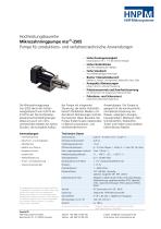 Micro annular gear pump mzr-2505 - 1