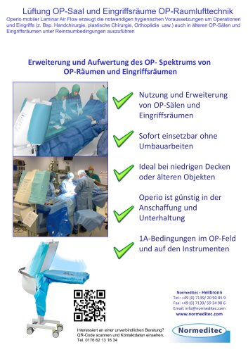 Anforderungen an Raumlufttechnik bei Eingriffsräumen  und  BEHANDLUNGSRÄUME-INVASIV ÖNORM H 6020 beim ambulanten Operieren