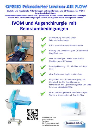 Bauliche und funktionelle Anforderungen an Eingriffsräume und OP-Räumen bei IVOM ( intravitreale Injektionen)