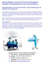 Laminar Air Flow für chirurgische Eingriffe im Patientenbett auf der Intensivstation - 1