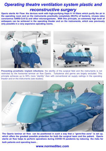 operating theatre ventilation system plastic and reconstructive surgery