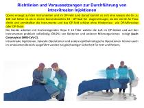 Richtlinien und Voraussetzungen zur Durchführung von intravitrealen Injektionen - 1