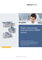 Rotary vane pumps and chemistry-HYBRID pumps