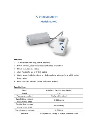 24 hours ABPM ECHO from BORSAM