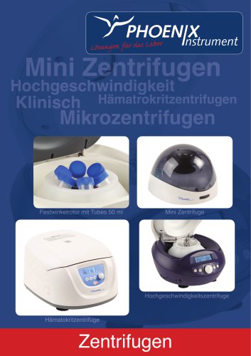 Katalog Zentrifugen