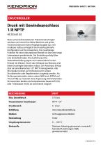 Druck mit Gewindeanschluss 1/8 NPTF - 1