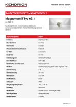 Magnetventil Typ 63.1 - 1