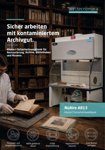 NuAire A813 Klasse I Sicherheitswerkbank