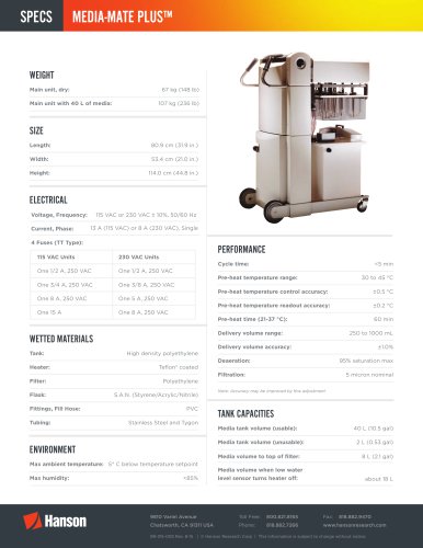 Dissolution Specification – Media-Mate Plus