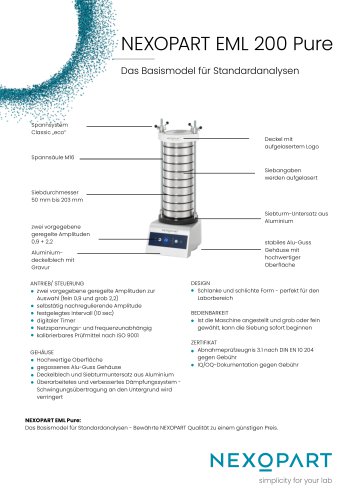 EML 200 Pure Brochure de