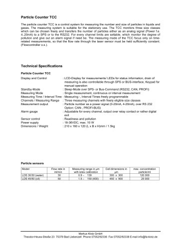 Particle Counter TCC