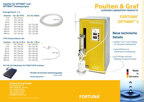 FORTUNA OPTIMAT® 3 Dosierstation 150 0003