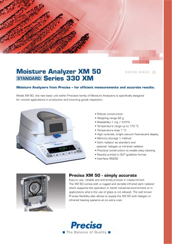 Moisture Analyzer XM 50