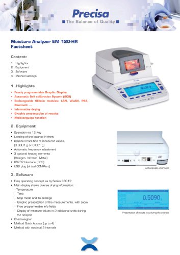 Moisture Analyzers EM 120-HR