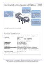 Isokratische Hochdruckpumpen S 9425 und S 9430 - 2