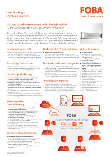 Neun gute Gründe: Lasermarkierung auf Medizinprodukten