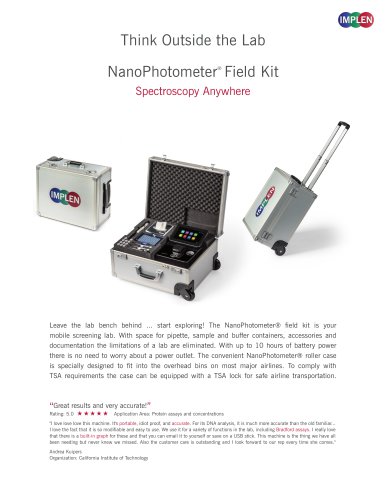 NanoPhotometer® Field Kit