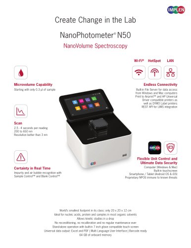 NanoPhotometer® N50