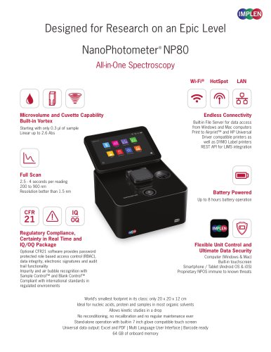 NanoPhotometer® NP80