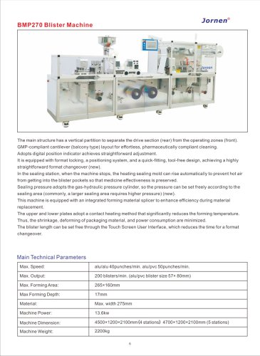 BMP270 Blister Machine