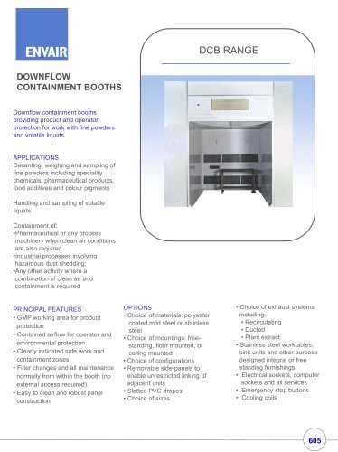 Downflow booths