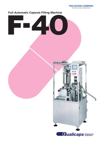 F-40 Fully-Automatic Capsule Filling Machine