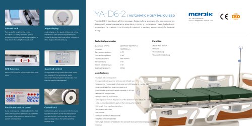 YA-D6-2 Fully Electric Hospital Bed