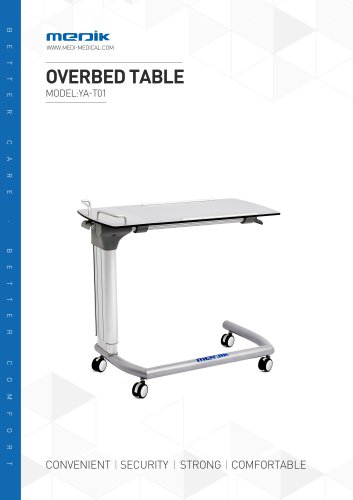 YA-T01 Tilting overbed table Medik